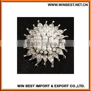 2015 Hot Selling Bulk Brooch, Large Rhinestone Brooch,rhinestone Brooch for Wedding Dress thumbnail-4