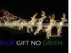 Bulk Christmas Lights Fancy LED Magic Colour Christmas Lights for Outdoor Project/LED 3D Motif Christmas Deer Snowman thumbnail-1