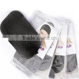 Black Stretchable Elastic Mesh Hair Net Wig Cap USA thumbnail-1