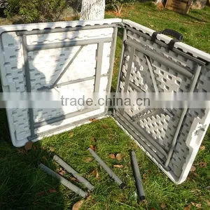 4FT Strong and Durable Blow Molded Folding Table thumbnail-1