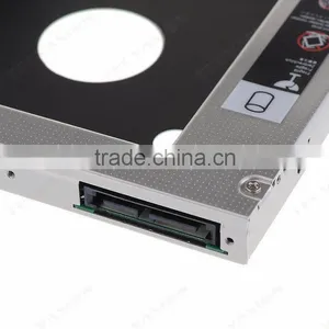 Aluminum 12.7mm 2nd Hard Drive DVD Bay Caddy SATA to SATA For Laptop Acer/Asus/Dell for Sony thumbnail-3