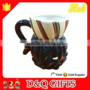 Personalized Ceramic Rasta Head Mug thumbnail-3