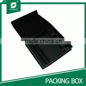 MEDIUM BLACK CARDBOARD HAIR EXTENSION PACKAGING BOX WITH CUSTOM LOGO Quality Choice thumbnail-2