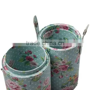 Individual Cup Holder Storage Case Vintage Cosmetic Bag For Makeup Brushes Kit thumbnail-3