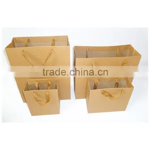 Factory Price ho Tbrown Kraft Paper Bag With Handle thumbnail-4