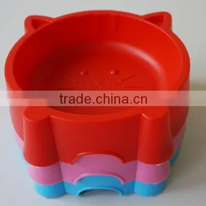Cat Shaped Plastic Pet Bowl With Anti Skid on Bottom thumbnail-6