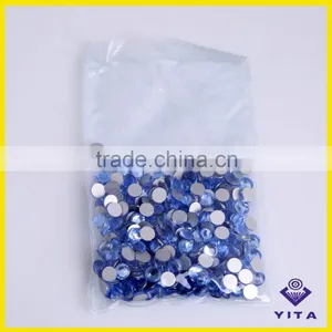 Hot Sale SS6 SS8 SS10 SS12 SS16 lt Sapphire Clear Glass Stones for T Shirt thumbnail-2