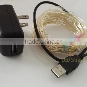 Indoor & Outdoor Christmas Light LED Copper Wire Usb String Lights thumbnail-1