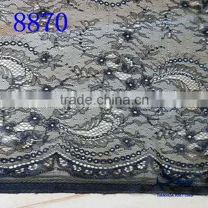 100% Nylon Warp-knitted Lace Fabric Factory Stock Supply 8870 thumbnail-5