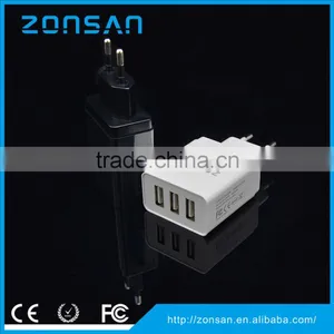 3.1A 3 Port Smart IC Home Charger Mobile Phone Accessories Wholesale In Shenzhen thumbnail-1