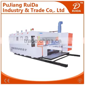 RD-A Corrugated Cardboard Machinery Automatic High Speed 4 Colors Flexo Printer Slotter Machine thumbnail-1
