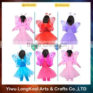 Factory Direct Sale Girls Party Wings Colorful Butterfly Wings Costume thumbnail-1
