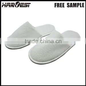 Cheap Soft Indoor Custom Made White Slipper for Hotel , Towel Bath Personalize Hotel Bathroom Slipper With Logo thumbnail-2