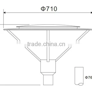 2016 60W CE RoHS IP65 High Lumens Urban Led Outdoor Landscape Lighting thumbnail-2