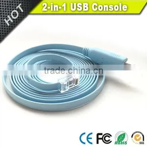 Classical Blue FTDI Micro Usb+USB to RJ45 Console Cable for Cisco Router thumbnail-4