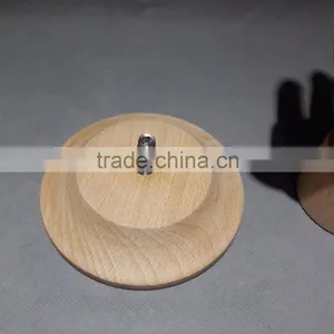 25cm Height Female Left Wooden Hand Beech Wood With Round Wooden Base an Articulated Hand thumbnail-3