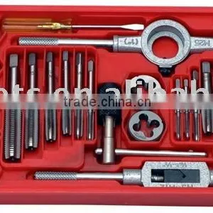 40pc Threading Tools Tap and Die Set M3-M12 METRIC SAE Hand Tools for Tapping thumbnail-1