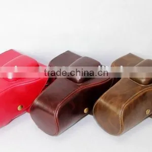 Factory Price Retro Korean Unique PU Leather Camera Bag in Dongguan thumbnail-1