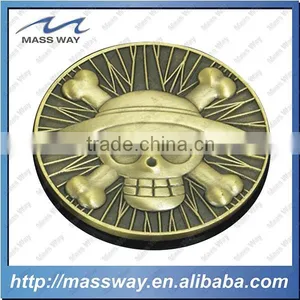 Souvenir Die Casting Zinc Alloy Custom 3D Old Color Pewter Alloy Coin thumbnail-4