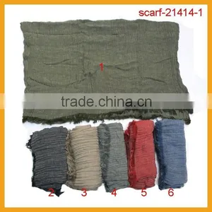 Very Soft Wholesale Plain Cotton Scarf Solid Color thumbnail-2