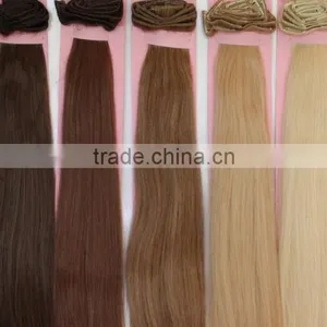 Show 2016 New Arrival Top Quality Virgin Curly Raw Peruvian Clip in Hair Extensions thumbnail-2