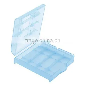 Colorful Plastic Case Plastic Transparent 4 x 14500/AA Battery Case thumbnail-3