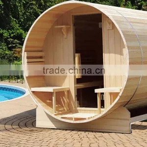 High Quality Stylish Dry Sauna and Easy Installation Barrel Sauna Room for Sales thumbnail-1