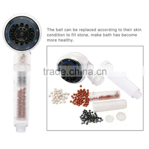 Filtered Hand Held Shower Head Filtration, High Pressure Rainfall Spa Water Saving, Negative Ionic Ion Flow Filter Handheld Show thumbnail-4