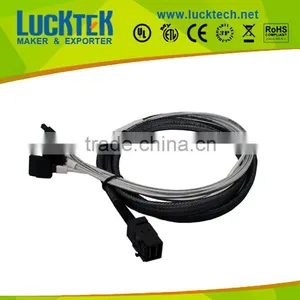 MINI SAS CABLE, SFF-8643 to 4 SATA Fan Out Cable, Comply With SAS 3.0 12G 1.Meter thumbnail-1