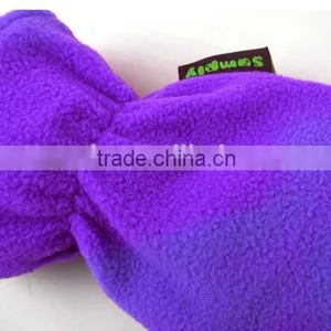 Hot Purple Fleece Covered PVC Warm Water Bottle Slender Size thumbnail-3