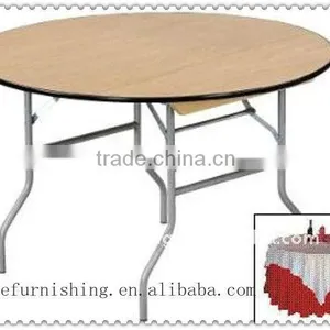 Used 150cm Wood Round Wedding Table For Rental thumbnail-2