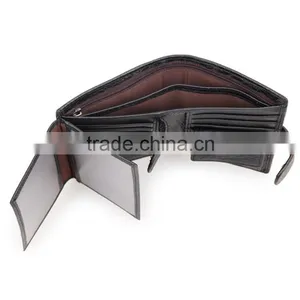 Wholesale Black Luxury Leather Wallet for Men thumbnail-4