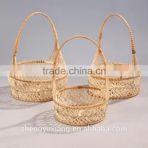 Handwoven Bamboo Fruits Vegetables Hanging Basket thumbnail-1