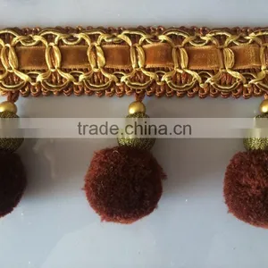 [YZLACE] Tassels Lace Curtains Wholesale 10100 thumbnail-2