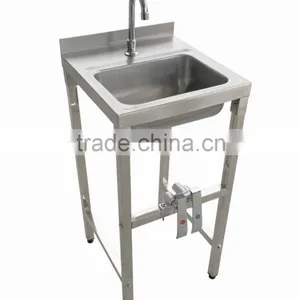 NSF Approval Stainless Steel Knee Pedal Hand Wash Sink/Hand Sink thumbnail-1