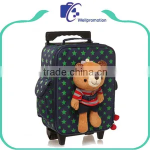 Kids Trolley School Backpacks With Wheels for Girls thumbnail-6