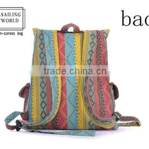 Fashion Laptop Canvas Backpack Bag for Girls thumbnail-4