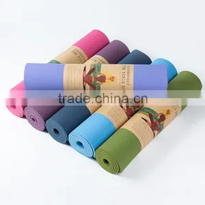 Eco-friendly Fitness TPE Yoga Mat 6mm Thick Non-Slip Soft Design Chemical Free No Smell Eercise Mat Pilates Mat thumbnail-1