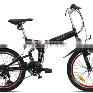Folding Bicycles 20-Inch Dual-Suspension Mountain Bike 14 Shift To Learn To Drive a Bike Three Color Options thumbnail-5