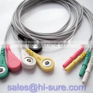 Hot Selling! Medical Cable/5 Lead Wire for ECG Equipment,ECG Conductive Electrode Cable thumbnail-1