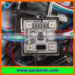 DC12V 4LEDs Square Shape RGB Ws2801 LED Pixel Module thumbnail-5