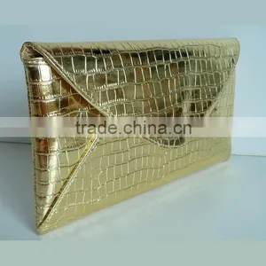 Croc Pattern PU Envelope Bag thumbnail-2