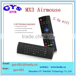 2.4GHz Wireless Qwerty Fly Air Mouse Keyboard Mx3 Airmouse Remote for Android TV Box MX3 thumbnail-1