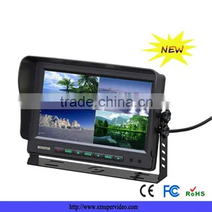 4 Split Monitor 9" Tft Lcd Auto Quad Security Monitor for Truck thumbnail-1