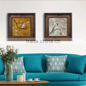 Abstract Oil Painting on Canvas Bird,handpainted Modern Wall Art Abstract Canvas Oil Painting thumbnail-1