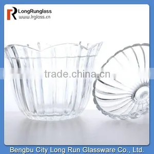 LongRun 2015 Hot Selling 650ml Reasonable Price Crystal Biscuit Nut Food Glass Jar Container With Glass Lid Manufacture thumbnail-1