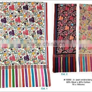 Wool Shawls15080 A, Aari Embroidery thumbnail-1