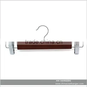 Wholesale High Quality Wooden Bottom Hanger, Wooden Bottom Clips Hanger thumbnail-1