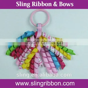 Colorful Korker Ribbon Bow With Elastic Loop thumbnail-1