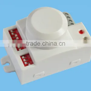 Microwave Motion Sensor for LightingMicrowave Doppler Motion SensoCeiling Mounted Wireless Long Distance Microwave Motion Sensor thumbnail-1